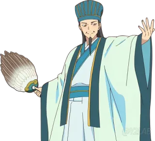 😊 96d0a700 @Y2LAB Аниме, Персонаж, Традиционная одежда, Веер, Азиатский whatsapp sticker