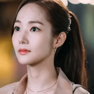 😐 f93bfb32 Frau, Porträt, Person, Gesicht, Koreanisch telegram sticker