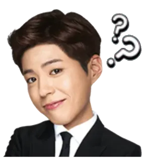 ❓ ae226271 Frage, Verwirrung, Person, Anzug, Krawatte, unsicher whatsapp sticker