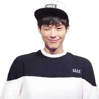 😉 e593acf7 AREV person, mann, hut, kleidung, zwinkern whatsapp sticker