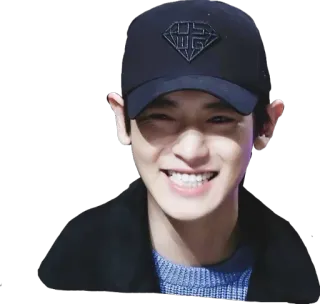 🤣 24273443 orang, tersenyum, pria, topi, potret, bahagia telegram sticker