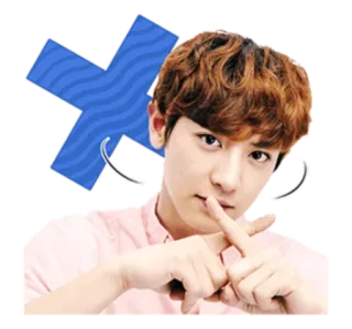 🙅‍♂️ 66121d74 orang, gestur, diam, anak laki-laki, korea telegram sticker