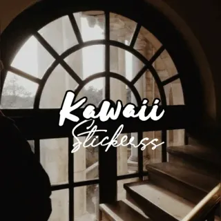 🌑 0261d8df Kawaii Stickerss kawaii, adesivos, fofo, estético, decoração, janela, escada telegram sticker