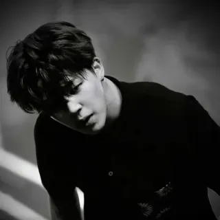 🌑 73bffc10 homem, retrato, preto e branco, pessoa, monocromático telegram sticker