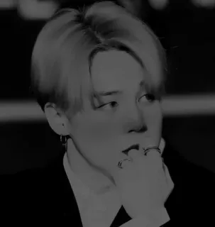 🌑 9434cff6 pessoa, homem, retrato, preto e branco telegram sticker