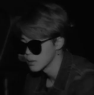 🌑 ccf34b44 óculos de sol, pessoa, preto e branco, retrato, estilo telegram sticker