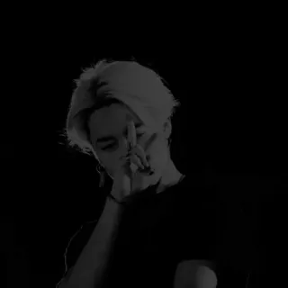 🌑 cfb4ab4f pessoa, cabelo, retrato, dedo do meio, gesto telegram sticker