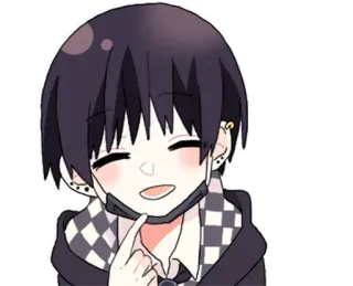 🌟 98c4d1d1 Anime, Personaggio, Carino, Sorridendo, Felice whatsapp sticker