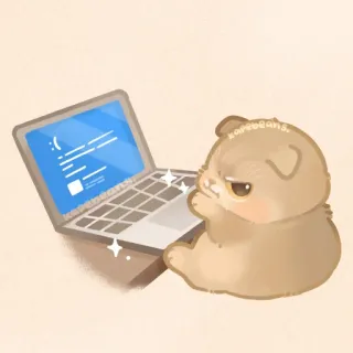 ✨ 9e4db5dc 猫, コンピュータ, エラー, 可愛い, ラップトップ, ミーム telegram sticker