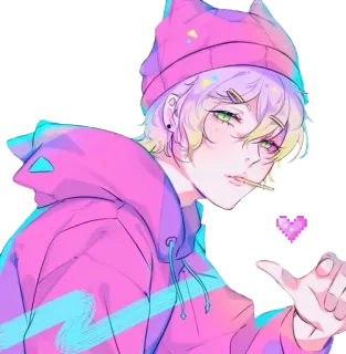 💖 8bfa81a7 Anime, Kawaii, Lindo, Pastel, Piruleta, Chico telegram sticker