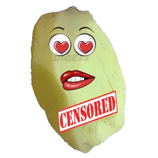 🔞 9a968ec6 CENSORED censurato, sticker, cartone animato, occhi, bocca telegram sticker