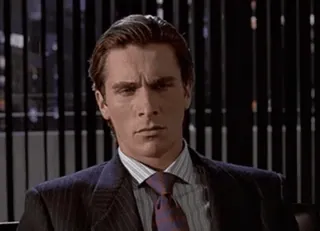 🤦‍♂️ 8f0eda8d Patrick Bateman American Psycho パトリック・ベイトマン, アメリカン・サイコ, 80年代, スーツ, ビジネス whatsapp sticker