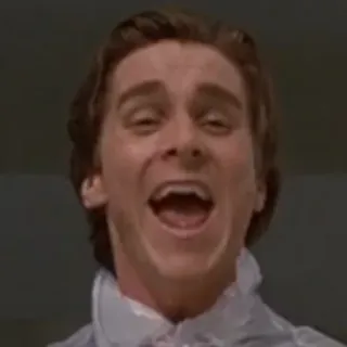 Patrick Bateman whatsapp stickers