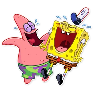 😂 37abcc8a Spongebob Spongebob, Patrick, Cartoon, Nickelodeon, Lachen, Freundschaft whatsapp sticker