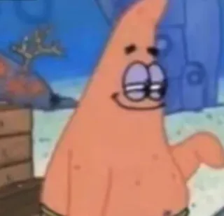 😀 1d78e0ec Patrick Star SpongeBob SquarePants Patrick Star, SpongeBob SquarePants, cartoon character, funny, meme telegram sticker