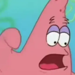 👊 2cf1f79e Patrick Star Spongebob Squarepants patrick, spongebob, cartoon, shocked, funny, expression, nickelodeon telegram sticker