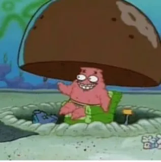 🎃 720e3f1d Patrick Star Spongebob Squarepants patrick star, spongebob, cartoon, funny, meme, derp telegram sticker