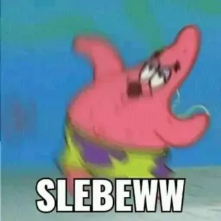 🐙 90d0c166 Patrick Star Spongebob Squarepants SLEBEWW Patrick Star, Spongebob, SLEBEWW, funny, meme telegram sticker