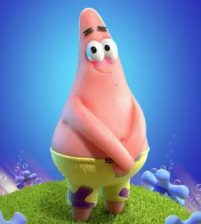 𖥨 ࣪˖  ( Patrick star )  ˃ᴗ˂ @aestheticstikerpack telegram stickers