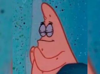 🕸 454ff26e Patrick Star SpongeBob SquarePants cartoon, spongebob, patrick, star, plotting telegram sticker