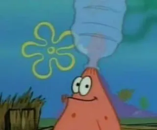 🕸 c44e1125 Patrick Star SpongeBob SquarePants cartoon, patrick, spongebob, nickelodeon, water cooler telegram sticker