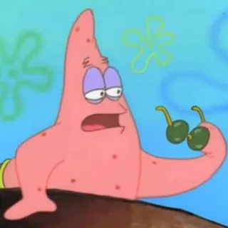 🍨 a9cd5402 Patrick Star Spongebob Squarepants แพทริก, สพันจ์บ็อบ, การ์ตูน, ปลาดาว, แว่นกันแดด telegram sticker