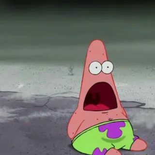 🍨 e971947e Patrick Star Spongebob Squarepants แพทริค, สพันจ์บ็อบ, การ์ตูน, ตกใจ, ปลาดาว telegram sticker