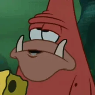 🍦 a40f1113 Patrick Star Spongebob Squarepants dessin animé, Nickelodeon, Patrick, Bob l'éponge, étoile de mer telegram sticker