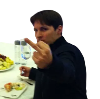 🖕 7bd96bbf dito medio, gesto offensivo, maleducato, irrispettoso, persona telegram sticker