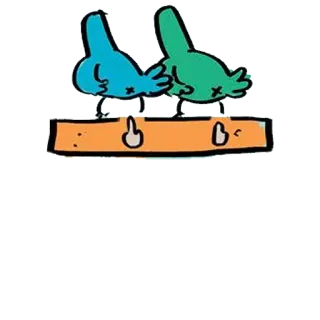 💩 2aa90008 birds, middle finger, offensive whatsapp sticker