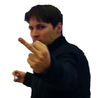 👿 22c18162 ngón giữa, xúc phạm, cử chỉ, đàn ông telegram sticker