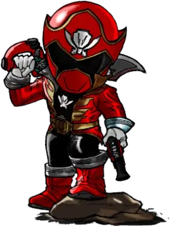 ⚔ 0f656b9d パワーレンジャー, 海賊, 赤, アニメ, アニメ telegram sticker