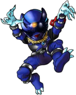 🐺 398dbbb7 キャラクター, 青, ファンタジー telegram sticker