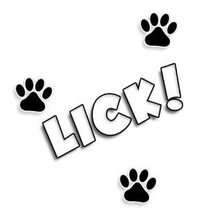 👅 8bb650fa LICK! paw print, animal, pet, lick telegram sticker