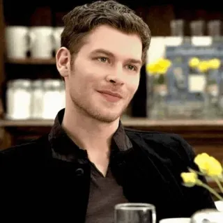🔥 02ea799e Klaus Mikaelson The Vampire Diaries mężczyzna, aktor, portret, Joseph Morgan, The Originals, wampir, uśmiechnięty telegram sticker