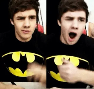 🌸 5006967c osoba, batman, mężczyzna, mruganie, koszulka whatsapp sticker