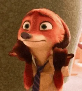 📍 27e34c43 Nick Wilde Zootopia zootropolis, nick wilde, cartoon, vos, disney telegram sticker