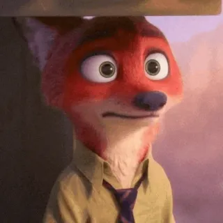 📍 e6329def Nick Wilde Zootopia vos, disney, zootropolis, cartoon, dier, personage telegram sticker