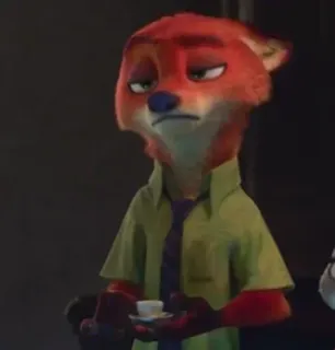 📍 fa6385b7 Nick Wilde Zootopia Nick Wilde, Zootropolis, vos, cartoon, Disney, animatie telegram sticker