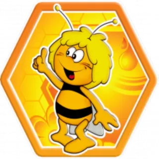 ☝️ 73ae0a21 Maya the Bee Biene, Cartoon, Kinder, Honig, Maya telegram sticker