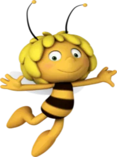 ☺️ de154ede Maya the Bee Cartoon, Biene, Maya, Tier, Insekt telegram sticker