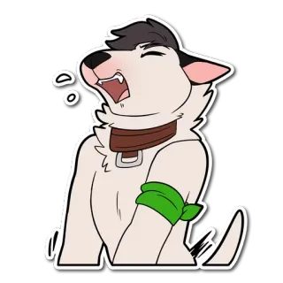 💦 7ca16fee สุนัข, การ์ตูน, สัตว์, สัตว์เลี้ยง, ภาพประกอบ, น่ารัก telegram sticker