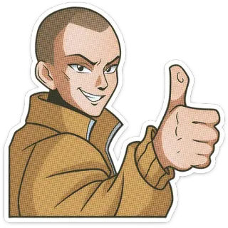 🌟 fc71381e 角色, 赞, 积极, 卡通, 同意, 手势 telegram sticker