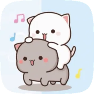 🍟 44430421 кошки, милые, животные, каваи, наклейки whatsapp sticker