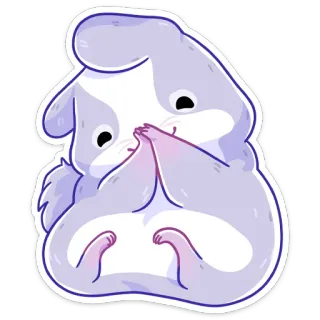 😔 971c949d 仓鼠, 可爱, 动物, 贴纸 telegram sticker