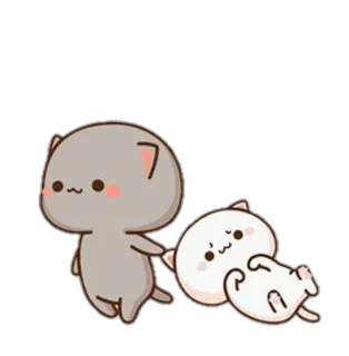 💈 bd15b6fa fofo, gatos, animais, kawaii, desenho animado whatsapp sticker