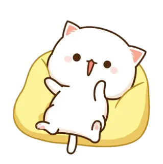 💈 eec1b57d gato, dedo do meio, ofensivo, desenho animado, fofo whatsapp sticker