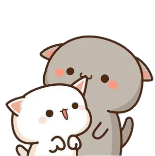 😘 fe079694 gato, fofo, animais, desenho animado whatsapp sticker