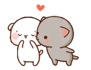 😘 82e53c67 милый, любовь, поцелуй, очаровательный, мультфильм telegram sticker