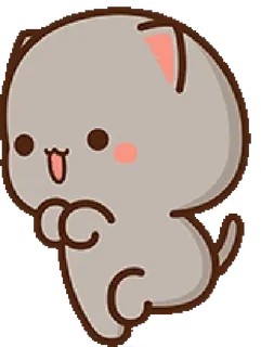 ☺️ 1a3c3563 кот, милый, животное, мультфильм, очаровательный, счастливый telegram sticker